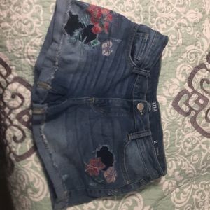Denim shorts